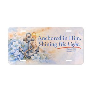 Anchor LIghthouse Vanity Plate | Christian License Plate